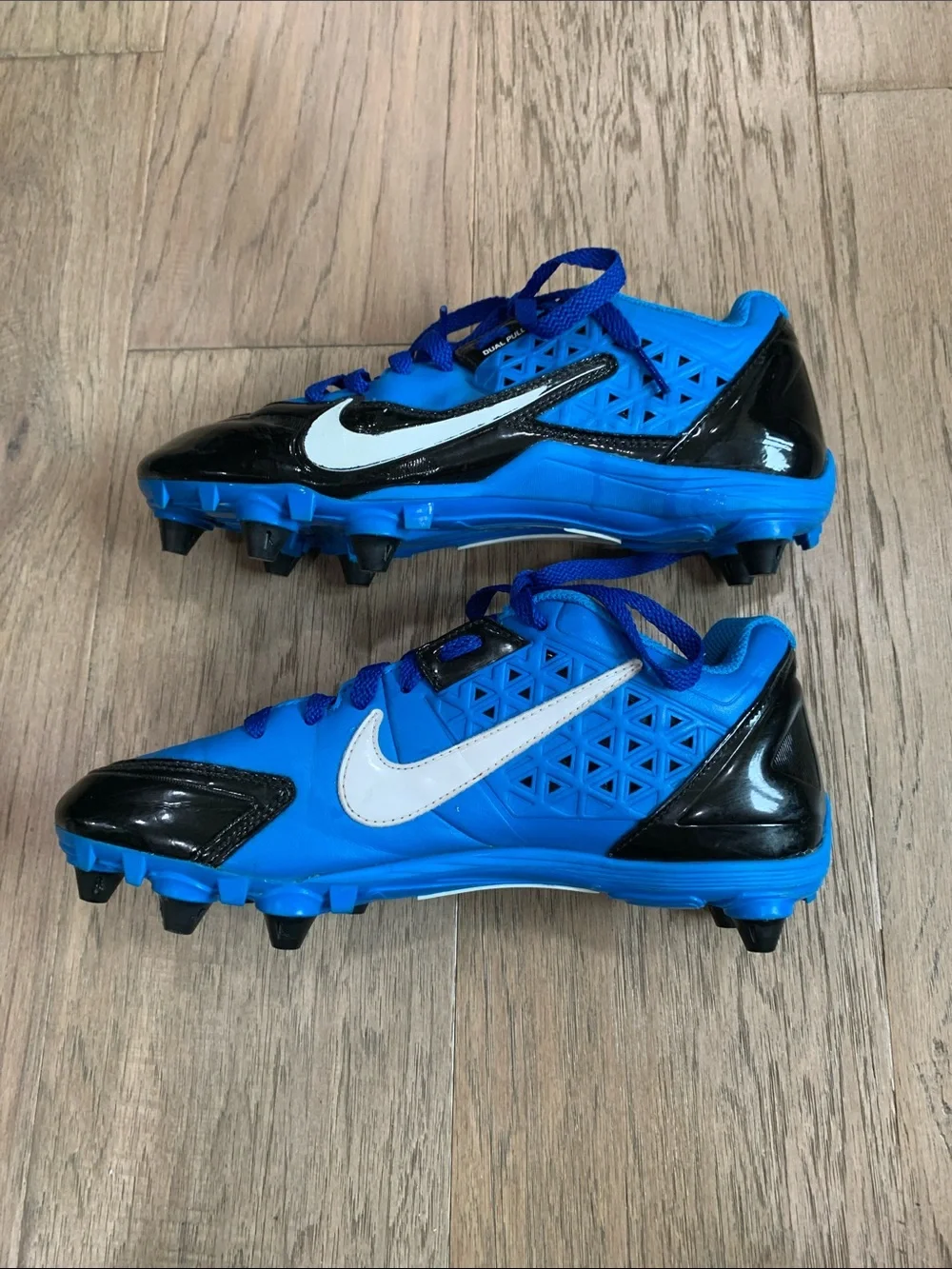 Nike Alpha Strike 3/4 TD Mens Football Cleats 579370-014 Blue/Black Size 8